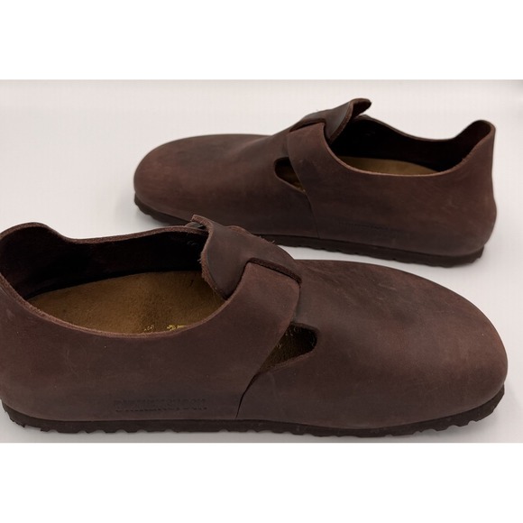 Birkenstock London Oiled Leather Clogs Women US 6–6.5 EU 37 Brown - Picture 11 of 11